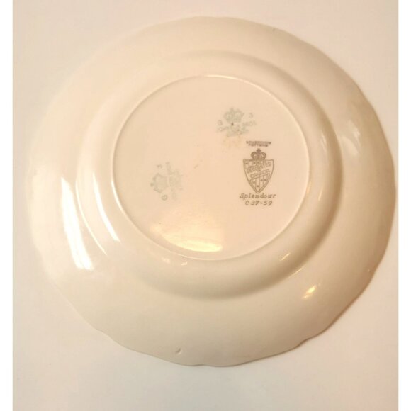 Plate made by Johnson Brothers USA Decorated by Sovereign Potters Canada ci 1959 - Picture 9 of 9